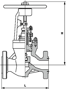 美標電站截止閥結構示意圖